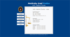 Desktop Screenshot of notar-presov.sk